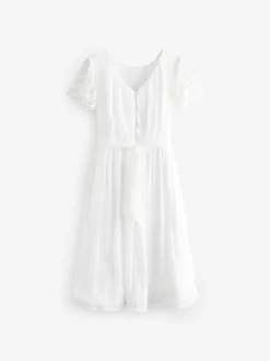 Angel & Rocket Robe longue Aria à manches en dentelle Clearance