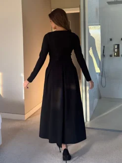 Girl In Mind Robe mi-longue Evie à encolure carrée et manches longues Best