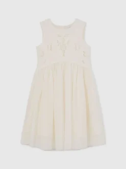 Reiss Robe Phoebe à jupe en tulle avec dentelle Clearance