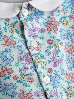 Jojo Maman Bébé Robe smockée à col Ditsy Fleuri