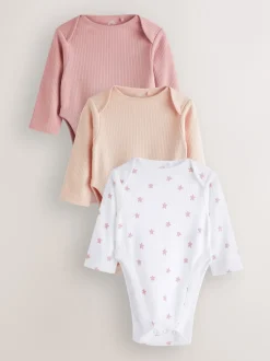 Next Rose - 3 Lot de bodys à manches longues pour bébé avec dysplasie de la hip Hot