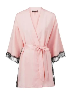 Ann Summers Rose - Satin Robe de chambre Cherryann Peignoirs Clearance