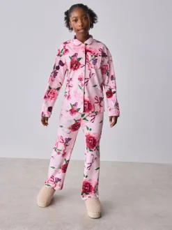 Baker by Ted Baker Rose - Ensemble Pyjamas Polaires Fleuris 2 Pièces New