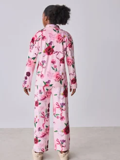 Baker by Ted Baker Rose - Ensemble Pyjamas Polaires Fleuris 2 Pièces New