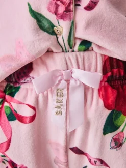 Baker by Ted Baker Rose - Ensemble Pyjamas Polaires Fleuris 2 Pièces New