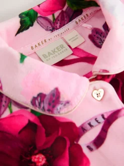 Baker by Ted Baker Rose - Ensemble Pyjamas Polaires Fleuris 2 Pièces New