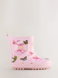 Baker by Ted Baker Rose - Bottes de bien-être doublées en fausse fourrure avec nœud pour fille Outlet