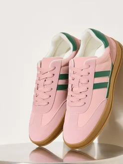 Friends Like These Rose - Baskets de sport LaceUp rétro à semelle en gomme Clearance