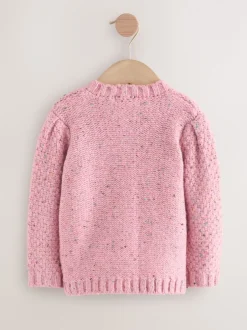 Next Rose - Cardigan en maille épaisse Bobble (3mths-10yrs) Online