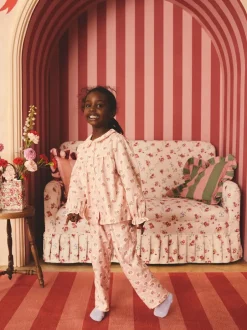 Next Rose - Cath Kidston pyjama tissé à boutons et fleurs Hot