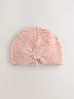 Next Rose - Chapeau turban bébé en maille avec nœud (0mois-2ans) Outlet