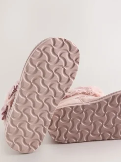 Baker by Ted Baker Rose - Chaussons bottes fille en fausse fourrure avec nœud New