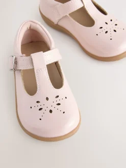 Next Rose - Chaussures premiers pas avec barre en T à fermeture par contact Hot