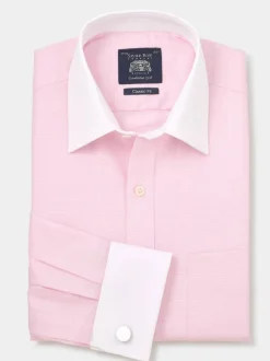 Savile Row Company Rose - Chemise formelle Winchester classique en coton texturé Best