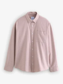 Next - Chemise Oxford douce à manches longues Rose Outlet