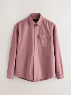 Next Rose - Chemise Oxford teintée en pièce à manches longues Clearance