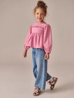 Next Rose - Chemisier à volants à manches longues (3-16ans) Hot