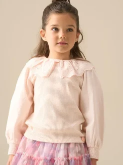 Angel & Rocket Rose - Chemisier Elise à manches longues avec col à nœud Outlet