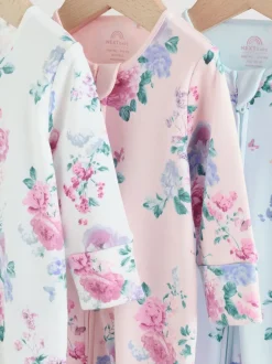 Next Rose - Combinaison de nuit zippée pour bébé 3 Pack (0-2ans) New
