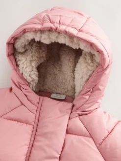 Next Rose - Doudoune Bébé à capuche (0mois-2ans) Discount