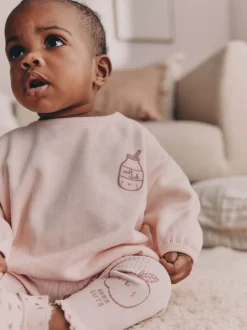 Next Rose - Ensemble 2 Pieces pour Sweat-shirt et Leggings BÉBÉ (0mois-2ans) Outlet
