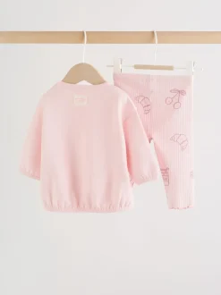 Next Rose - Ensemble 2 Pieces pour Sweat-shirt et Leggings BÉBÉ (0mois-2ans) Outlet