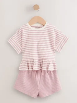 Next Rose - Ensemble t-shirt et short 2 (3mois à7ans) New