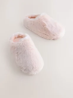 Next Rose - Faux Fur Mule Slippers Outlet