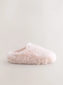 Next Rose - Faux Fur Mule Slippers Outlet