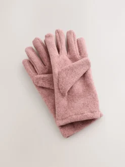 Next - Gants de toison Rose Hot