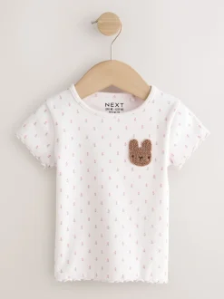 Next Rose - Hauts côtelés à manches courtes Lot 5 (3mois7ans) Online