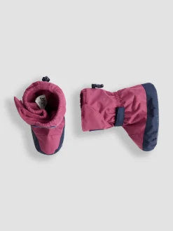 Jojo Maman Bébé Rose - Chaussons doublés en polaire New