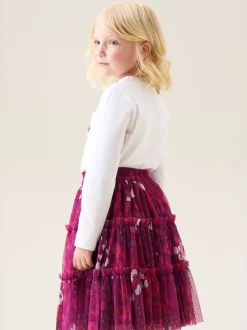 Angel & Rocket Rose - Jupe Mae en maille à imprimé fleuri Clearance