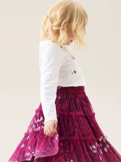 Angel & Rocket Rose - Jupe Mae en maille à imprimé fleuri Clearance