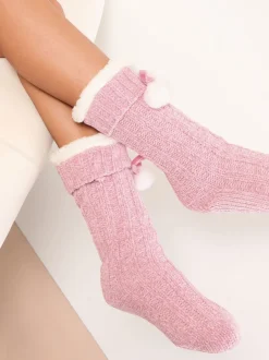 Lipsy Rose - Chaussons Chaussettes douillettes en chenille Outlet