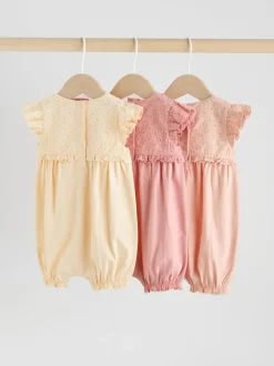 Next Rose - Lot de 3 barboteuses imprimées bébé Best