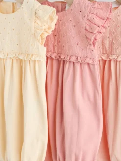 Next Rose - Lot de 3 barboteuses imprimées bébé Best