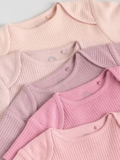 Next Rose - Lot de 5 bodies bébé à manches courtes Outlet