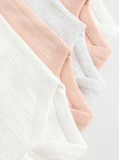 Next Rose - Lot de 5 bodys débardeurs en maille pointelle pour bébé Outlet