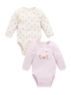Purebaby Rose - Lot de 2 bodys Best