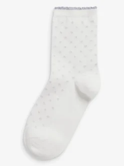 Next Rose - Lot de 7 chaussettes de cheville Cotton Rich Pretty Outlet