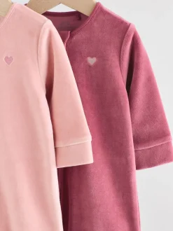 Next Rose - Lot de 2 dors-bien bébé en velours (0mois2ans) Online