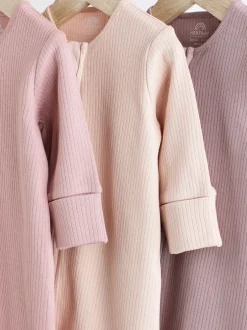 Next Rose - Lot de 3 dors-bien bébé à fermeture éclair bidirectionnelle (0mois -3ans) Best