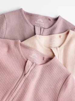 Next Rose - Lot de 3 dors-bien bébé à fermeture éclair bidirectionnelle (0mois -3ans) Best