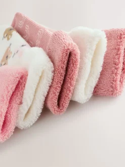 Next Rose - Lot de 5 paires de chaussettes en éponge roulées bébé (0 mois à 2 ans) Discount