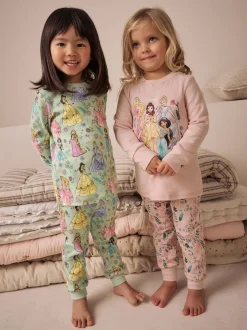 Next Rose - Lot de 2 pyjamas Snuggle à manches longues princesse Disney 100 % coton (9mois-10ans) Sale