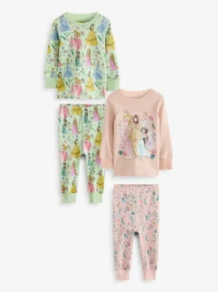 Next Rose - Lot de 2 pyjamas Snuggle à manches longues princesse Disney 100 % coton (9mois-10ans) Sale