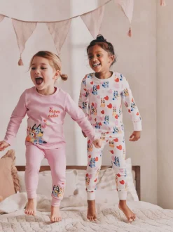 Next Rose - Lot de 2 pyjamas Snuggle à manches longues Bluey 100 % coton(12mois -8ans) Online