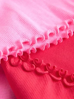 Next Rose - Lot de 2 robes côtelées à manches courtes (3mois7ans) Outlet