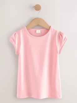 Next - Lot de 2 t-shirts à manches bouffantes (3-16ans) Rose Outlet